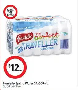 Coles Frantelle Spring Water offer