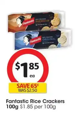 Coles Fantastic Rice Crackers offer