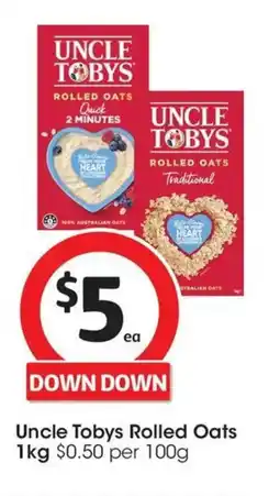 Coles Uncle Tobys Rolled Oats offer