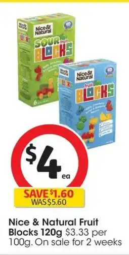 Coles Nice & Natural Fruit Blocks offer