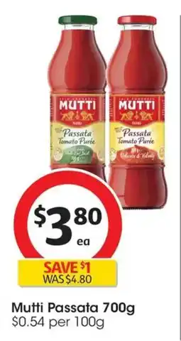 Coles Mutti Passata offer