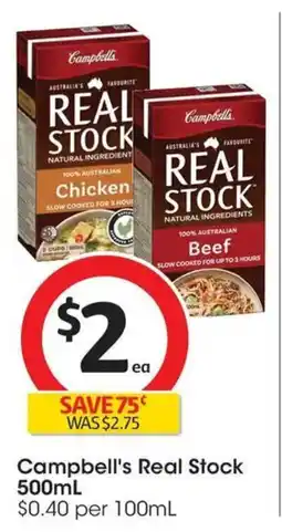 Coles Campbell's Real Stock offer