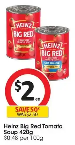 Coles Heinz Big Red Tomato Soup offer