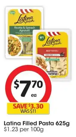 Coles Latina Filled Pasta offer