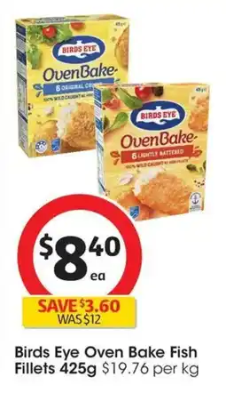 Coles Birds Eye Oven Bake Fish Fillets offer