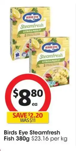 Coles Birds Eye Steamfresh Fish offer