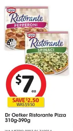Coles Dr Oetker Ristorante Pizza offer