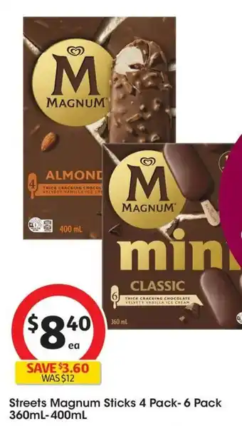 Coles Streets Magnum Sticks offer