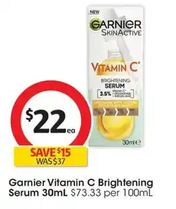 Coles Garnier Vitamin C Brightening Serum offer