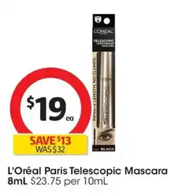 Coles L'Oréal Paris Telescopic Mascara offer
