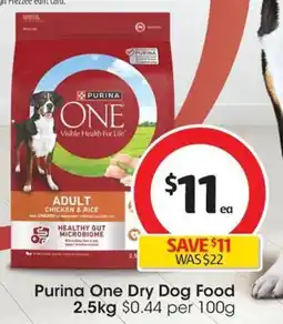 Coles Purina One Dry Dog Food offer