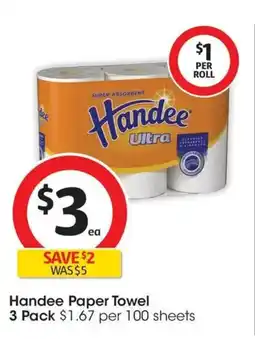 Coles Handee Paper Towel offer