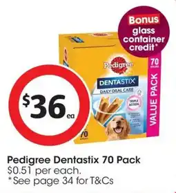 Coles Pedigree Dentastix offer