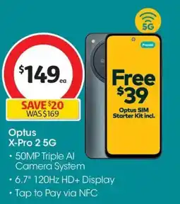 Coles Optus X-Pro 2 5G offer