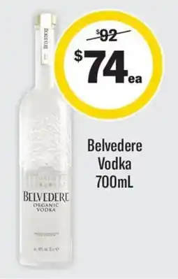 Coles Belvedere Vodka offer