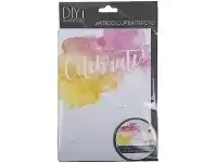 Officeworks D.I.Y. DIYi Invitations Watercolour Pink 5 x 7" 10 Pack offer