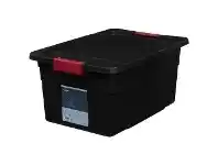 Officeworks J.Burrows 57L Heavy Duty Container Black offer