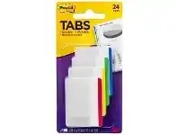 Officeworks Post-it Durable Large Filing Tabs Colour Border 4 Pack offer