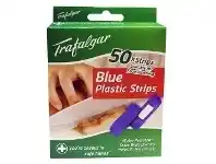 Officeworks Trafalgar Food Safe Plastic Strips Blue 50 Pack offer