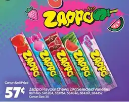 Campbells Wholesale Zappo Flavour Chews offer