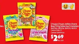 Campbells Wholesale Chupa Chups Jellies Share Bag Selected Varieties offer