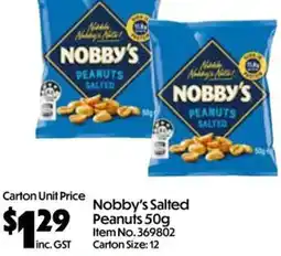 Campbells Wholesale Nobby's Salted Peanuts offer