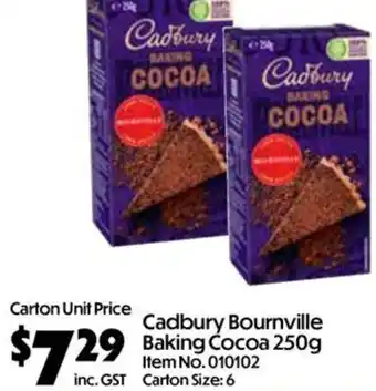 Cadbury Bournville Baking Cocoa