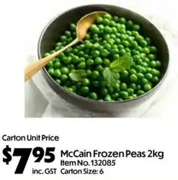 Campbells Wholesale McCain Frozen Peas offer