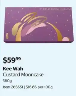 Costco Kee Wah Custard Mooncake offer