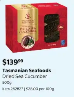 Costco Tasmanian Seafoods Dried Sea Cucumber offer