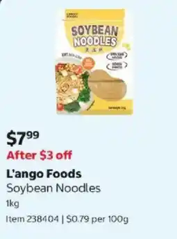 Costco L'ango Foods Soybean Noodles offer