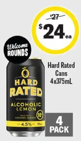 Liquorland Hard Rated Alcoholic Lemon offer