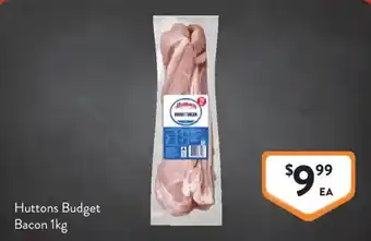 Foodworks Huttons Budget Bacon offer