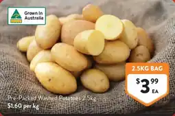 Foodworks Pre-Packed Washed Potatoes offer