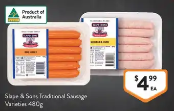 Foodworks Slope & Sons Traditional Sausage Varieties offer