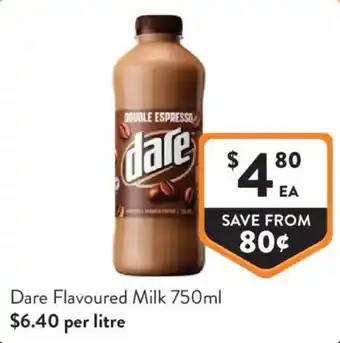 Foodworks Dare Flavoured Milk offer