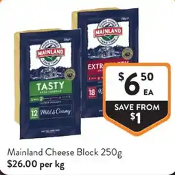 Foodworks Mainland Cheese Block offer