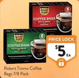 Foodworks Robert Timms Coffee Bags offer