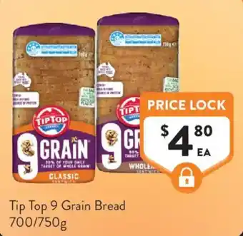 Foodworks Tip Top 9 Grain Bread offer
