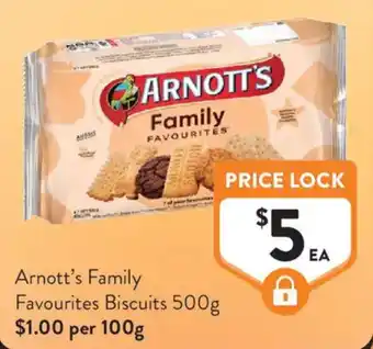 Foodworks Arnott's Family Favourites Biscuits offer