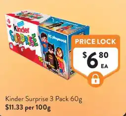 Foodworks Kinder Surprise offer