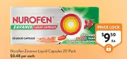 Foodworks Nurofen Zavance Liquid Capsules offer