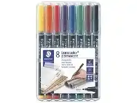 Staedtler Lumocolor 318 Permanent Markers Assorted 8 Pack
