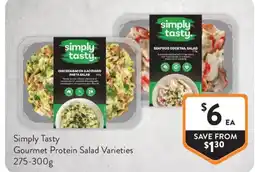 Foodworks Simply Tasty Gourmet Protein Salad Varieties offer