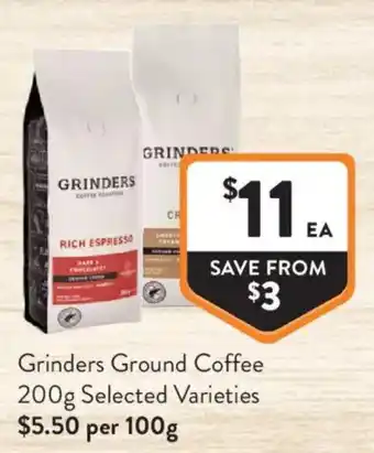 Foodworks Grinders Ground Coffee offer