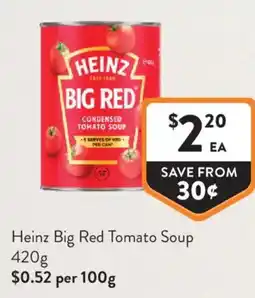 Foodworks Heinz Big Red Tomato Soup offer