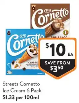 Foodworks Streets Cornetto Ice Cream offer