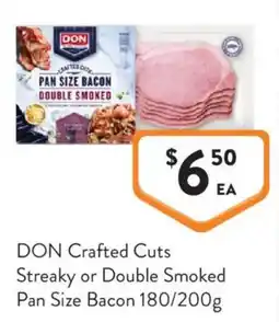 Foodworks DON Crafted Cuts Pan Size Bacon offer