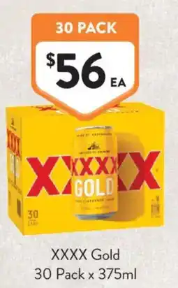 Foodworks XXXX Gold offer