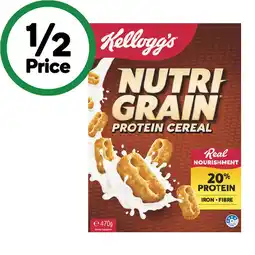 Woolworths Kellogg’s Nutri-Grain 470g, Coco Pops 535g or Special K Original 500g offer